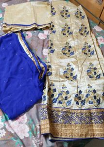 Semi Stitched Half Saree