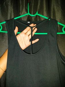 Stylish Black Sleeveless Top