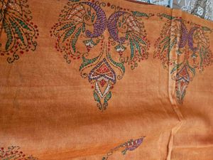 Kantha work pure silk saree