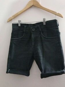 BLACK DENIM SHORTS FOR WOMEN & MENS