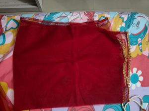 Red And Off White Colour Lehenga