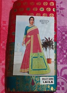 Exquisite Red & Green Saree