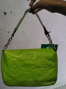 Stylish Lime Green Caprese Handbag