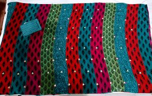 🇳🇿💫🎀Colorful Printed Saree sequence work