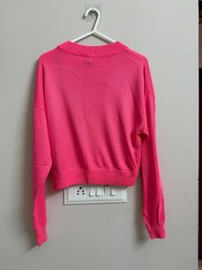 H&amp;M Bright Pink Fine Knit Sweater