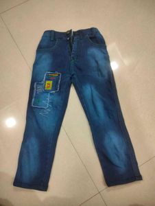 Boy's Denim Jeans with Patch Detail