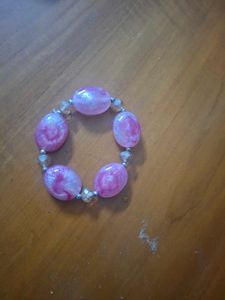 Chic Pink Beaded Bracelet