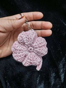 crochet clover keychain 🍀