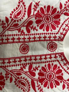 Chikankari Short Kurti