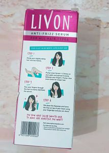 New Livon Anti-Frizz Hair Serum