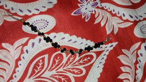Elegant Black Beaded Bracelet
