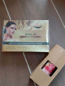 Alna Gold Facial Kit And ROSE WATER