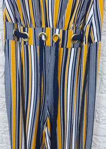 almost newYellow Striped Jumpsuit