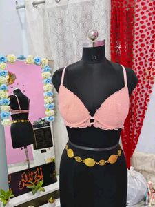 Lace Trim Padded Bra