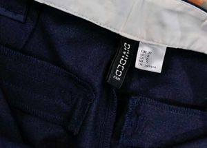 Classic Navy Wide Leg Pants