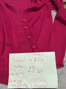 pink cardigan 32-34