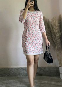 Floral Print A-Line Dress