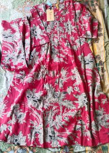 Vibrant Floral Print Kurta Set