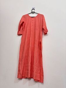 Black Floral Print Kurta