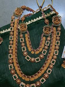 South Indian bridal set copper polish (Geru shade)