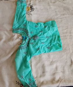 Mint Green Embroidered Lehenga