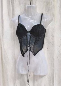 451110. Sheer Lace Corset Top