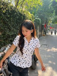 Korean Premium Savana Dotted Cute Vest Top