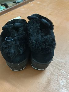 Cozy Black Bunny Slippers