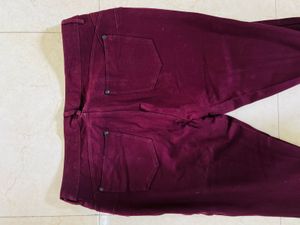 Burgundy Jeans/Pants