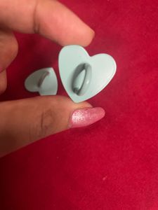 Phone charm heart shape holder