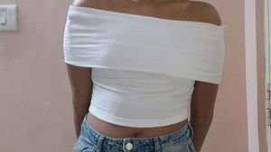 Chic Off-Shoulder Textured Top