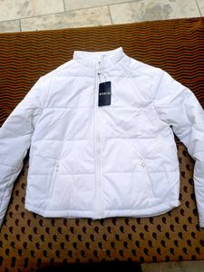Branded puffer jacket