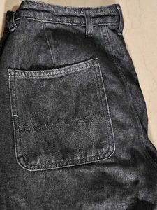 Glitchez Charcoal Black Relaxed fit jeans
