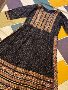 Blue Printed Naira Cut Suit