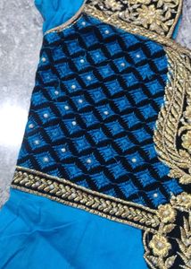 Elegant Blue Kurta Set or lycra long