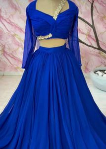 Royal Blue Lehenga Choli Set
