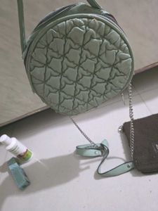 Quilted Shoulder Bag &amp; Wallet Set