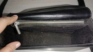 Black Leather Crossbody Bag
