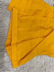 Bright Yellow Linen Pants