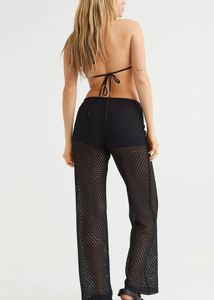 Sparkly Black Crochet Pants brand new