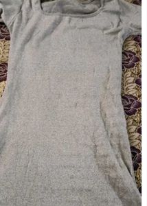 Elegant Grey Midi Bodycon Dress