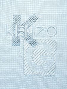 Kenzo Light Blue Short Sleeve Button-Up Shirt