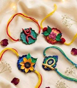Rakhi handmade set it 4