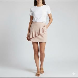 Mango Suede Short Skirt