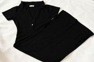 Classic Black V-Neck bodycone Dress