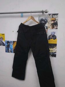 black cotton cargo baggy fit size 34