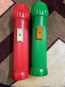 Vintage Eveready Durolite Torches (Set of 2)