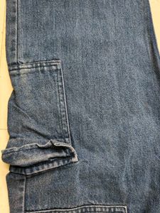 Blue Denim Cargo Jeans