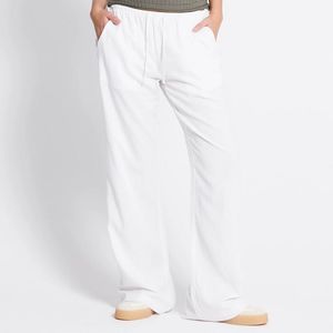 White Linen Pants