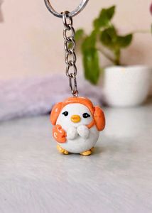 mini Cute Kawaii Chicken clay Keychain